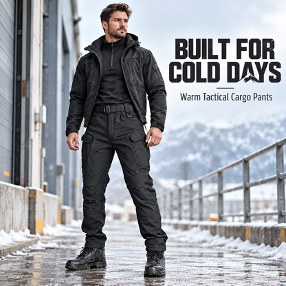 Men’s Fleece-Lined Tactical Cargo Pants