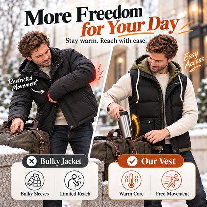 Unisex Hooded Puffer Vest – Cozy Warmth & Layered Style