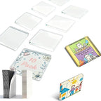 📸 Freeze Your Beautiful Memories | 10pcs Clear Acrylic Magnetic DIY Photo Frames for Fridge ✨