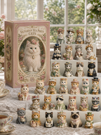 Advent Calendar 2026 Cat Advent Calendar Gift for Adults Friends Cat Owners and Lovers Christmas Holiday Countdown Gift 24 Designs Cats Charm Christmas Tree Ornament