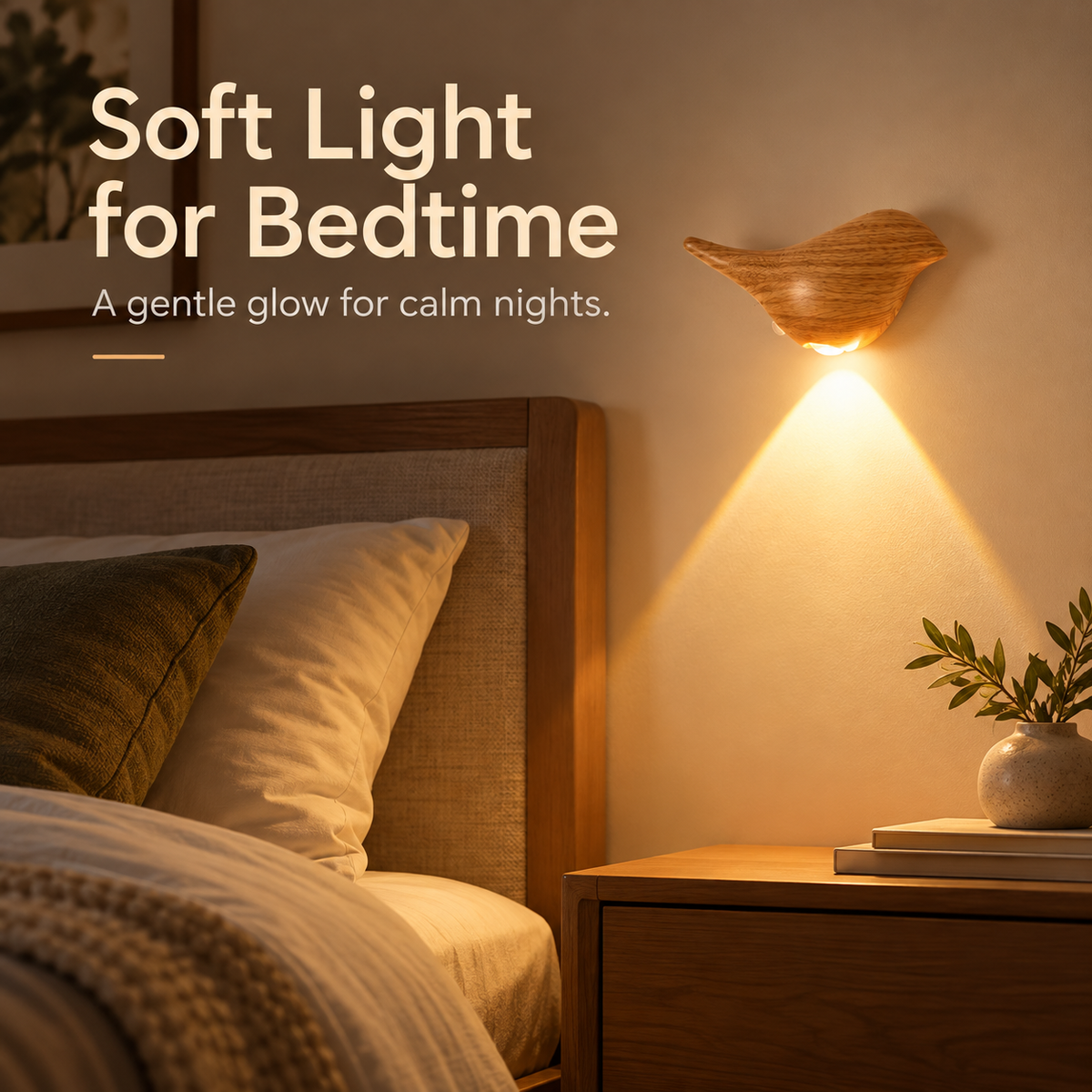 2 PCS- Bird-Shaped LED Wall Light – Warm Ambient Glow