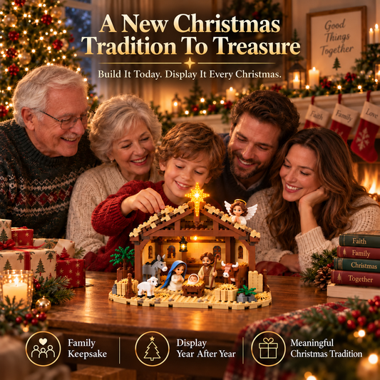 🎄 Last Day 49% OFF🌟 Build The Christmas Story – Nativity Scene Building Block Set