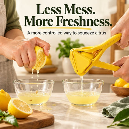 Stainless Steel Manual Citrus Juicer – Easy-Squeeze Lemon & Lime Press