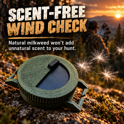 🦌 Natural Milkweed Storage Container – Track Wind Direction for Smarter Hunting! 🌲