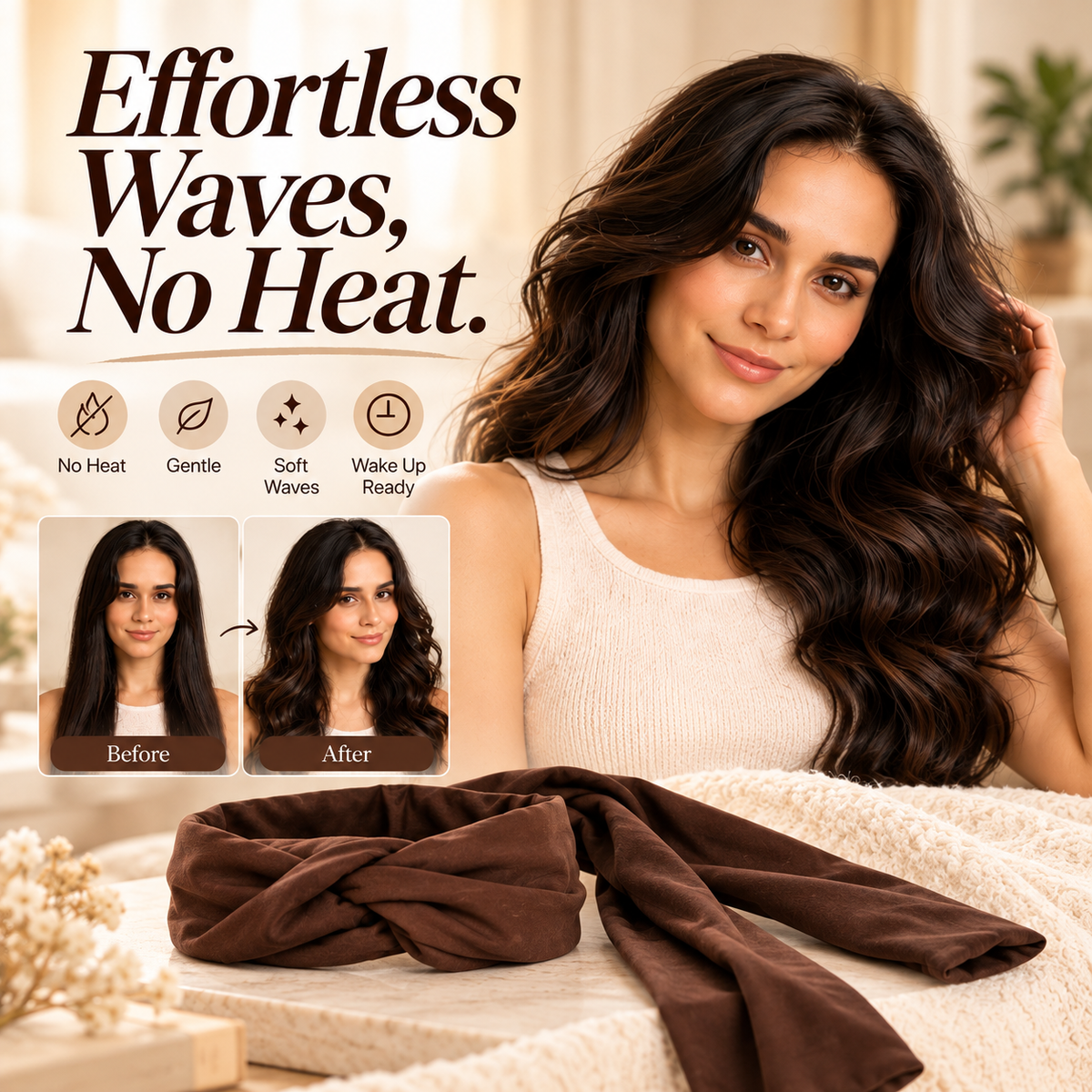 💕Heatless Hair Curler – Wake Up to Beautiful Waves Without Heat🎀