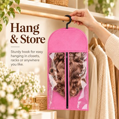 💖Clear Wig Storage Bag – Keep Your Wigs Neat & Dust-Free!👩‍🦰