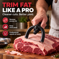 🥩 Handheld Fat Trimmer for Beef & Pork, Portable Meat Fat Remover Tool, Easy Brisket Trimming BBQ Kitchen Gadget