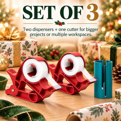 🎁 3-Piece Gift Wrapping Table Clamp Set – Make Gift Wrapping Faster & Easier! 🎄