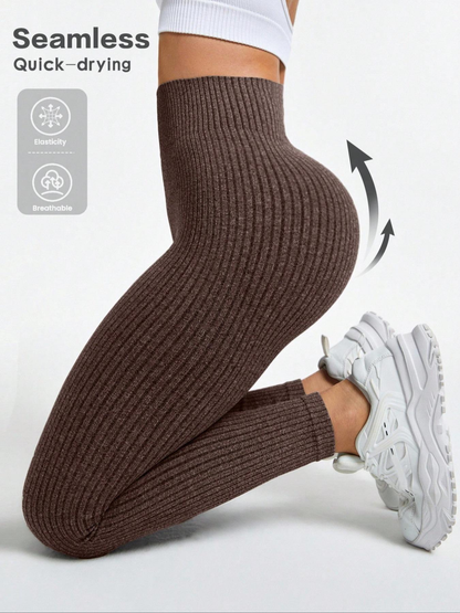 💃Women's Ribbed Yoga Leggings – High Waist & Everyday Comfort💃