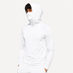 Men’s Lightweight Hooded Sun Shirt with Face & Neck Coverage