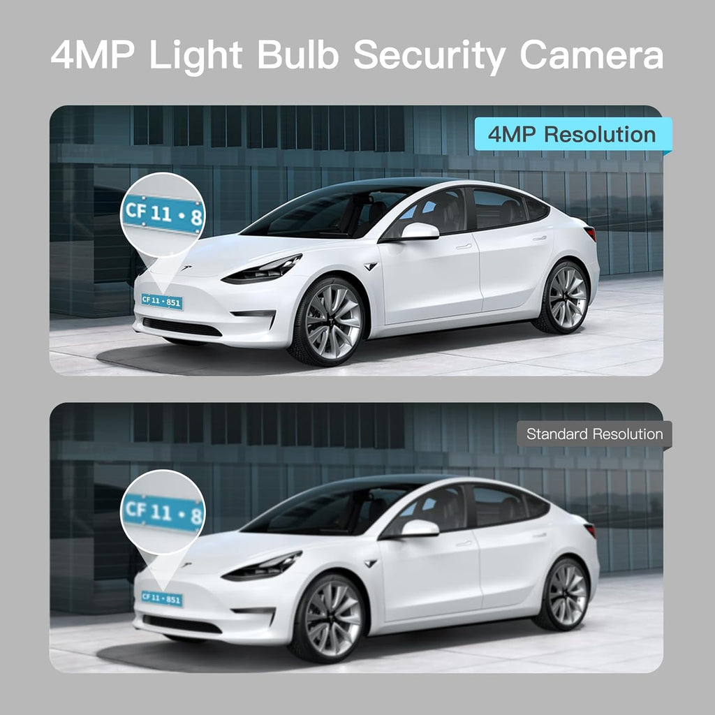 🔥Last Day 49% OFF-4MP Light Bulb Security Camera 5G&2.4GHz Wireless Outdoor Indoor Camera with Night Vision