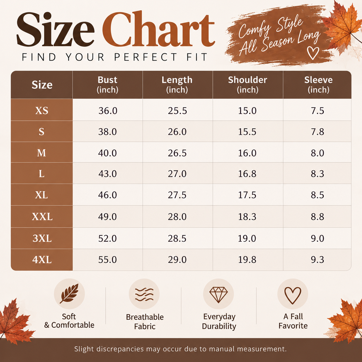 Women's Vintage Style Unisex Athletic-Casual T-Shirts - Fall Tops