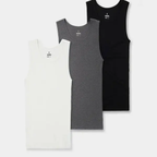 🥇 #1 Best-Selling🔥Premium Ultra-Soft Cotton Fitted Tanks 3 Pack