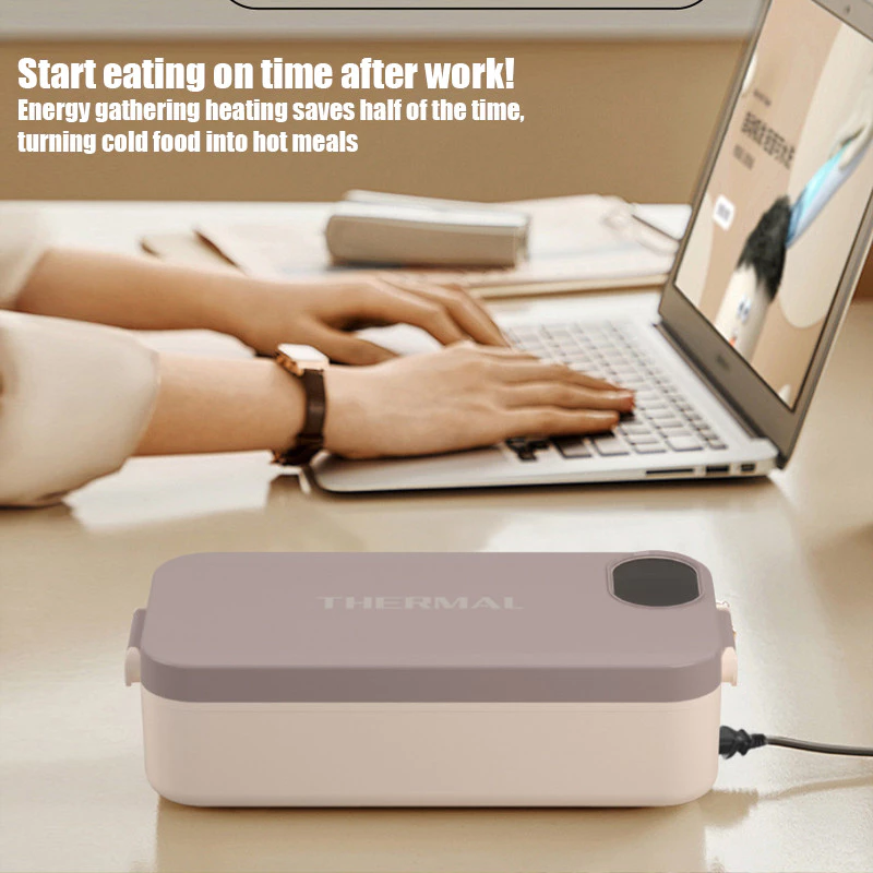 On-The-Go Smart Thermal Lunch Box | Rechargeable Leakproof Meal Warmer for Office, Car & Camping