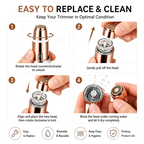 2 in 1 facial & eyebrow hair trimmer for Women,Portable Rechargeable Shaver 🪞