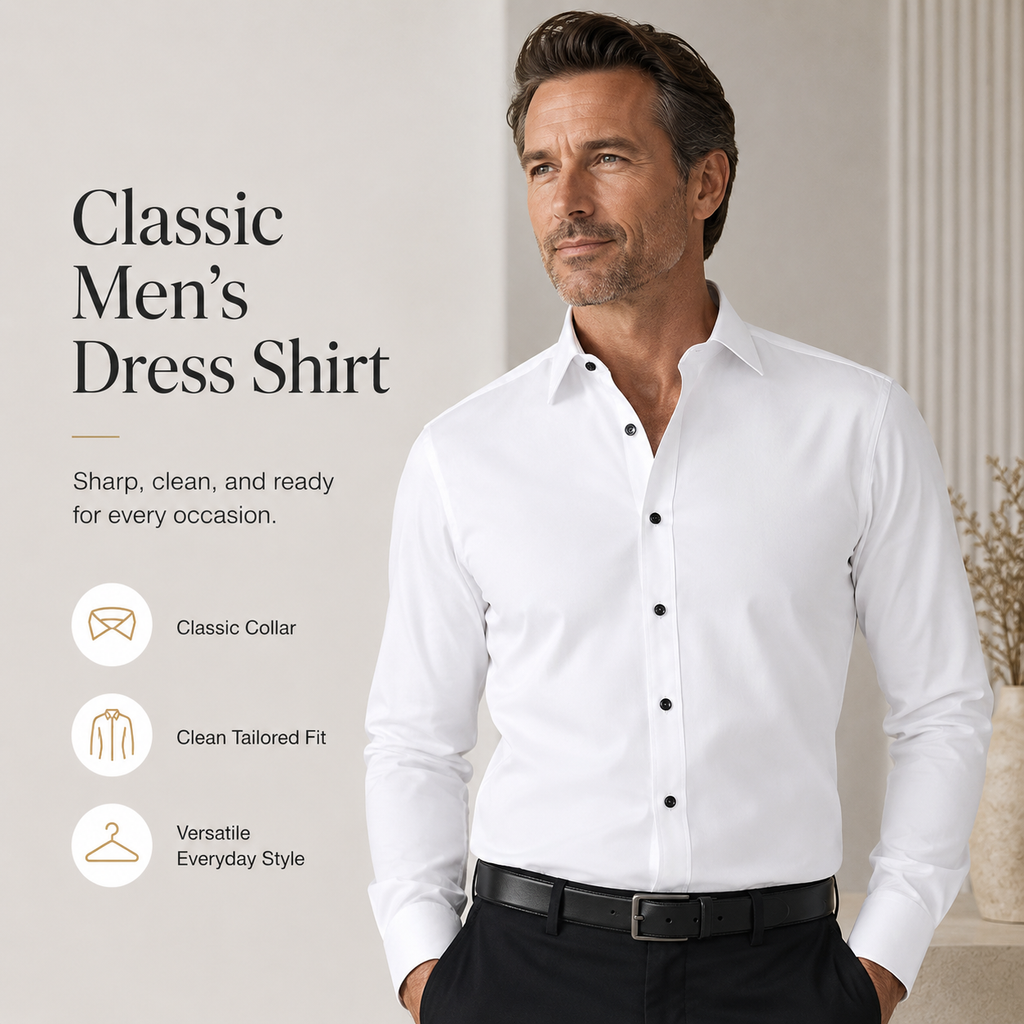 🔥 Men’s Non-Iron Anti-Wrinkle Shirt