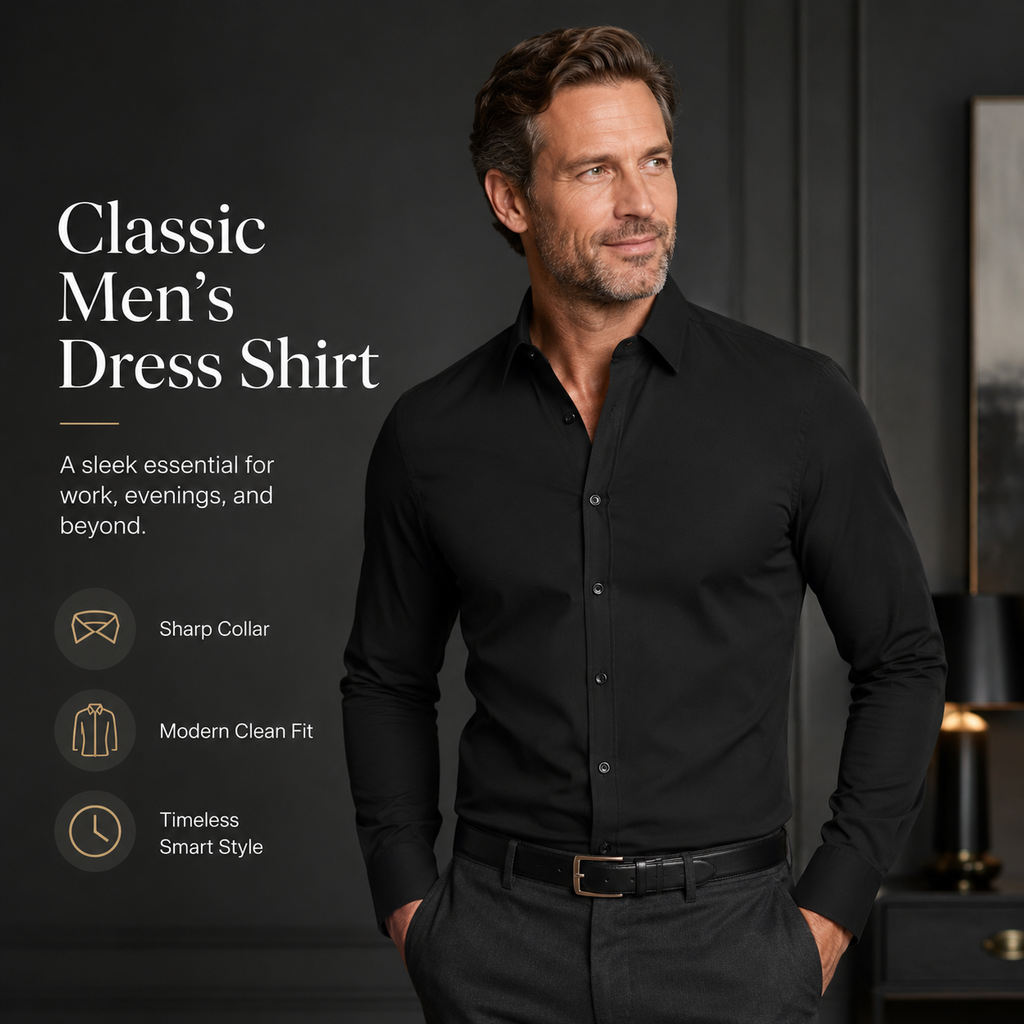 🔥 Men’s Non-Iron Anti-Wrinkle Shirt