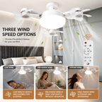 🌀2-in-1 E27 Screw-In Ceiling Fan Light