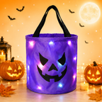 Light-Up Halloween Trick-or-Treat Bags