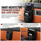 ✨ Premium Leather Car Door Storage Pocket — Dual-Layer Scratch-Proof Organizer for Phones & Keys 🚗💨