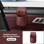 ✨ Premium Leather Car Door Storage Pocket — Dual-Layer Scratch-Proof Organizer for Phones & Keys 🚗💨