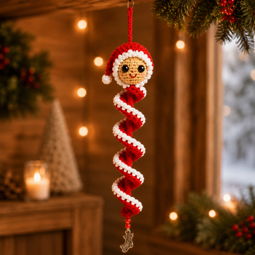 🎄 Handmade Christmas Crochet Ornament Kit - The Perfect DIY Holiday Gift & Decoration 🎅