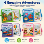 ✨ Reusable Water Coloring Book for Kids — Mess-Free & Reusable Water Painting Book with Free Refillable Pen 🎨💧