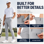 Men's Lightweight Stretch Golf & Dress Pants — All-Day Performance & Versatile Comfort