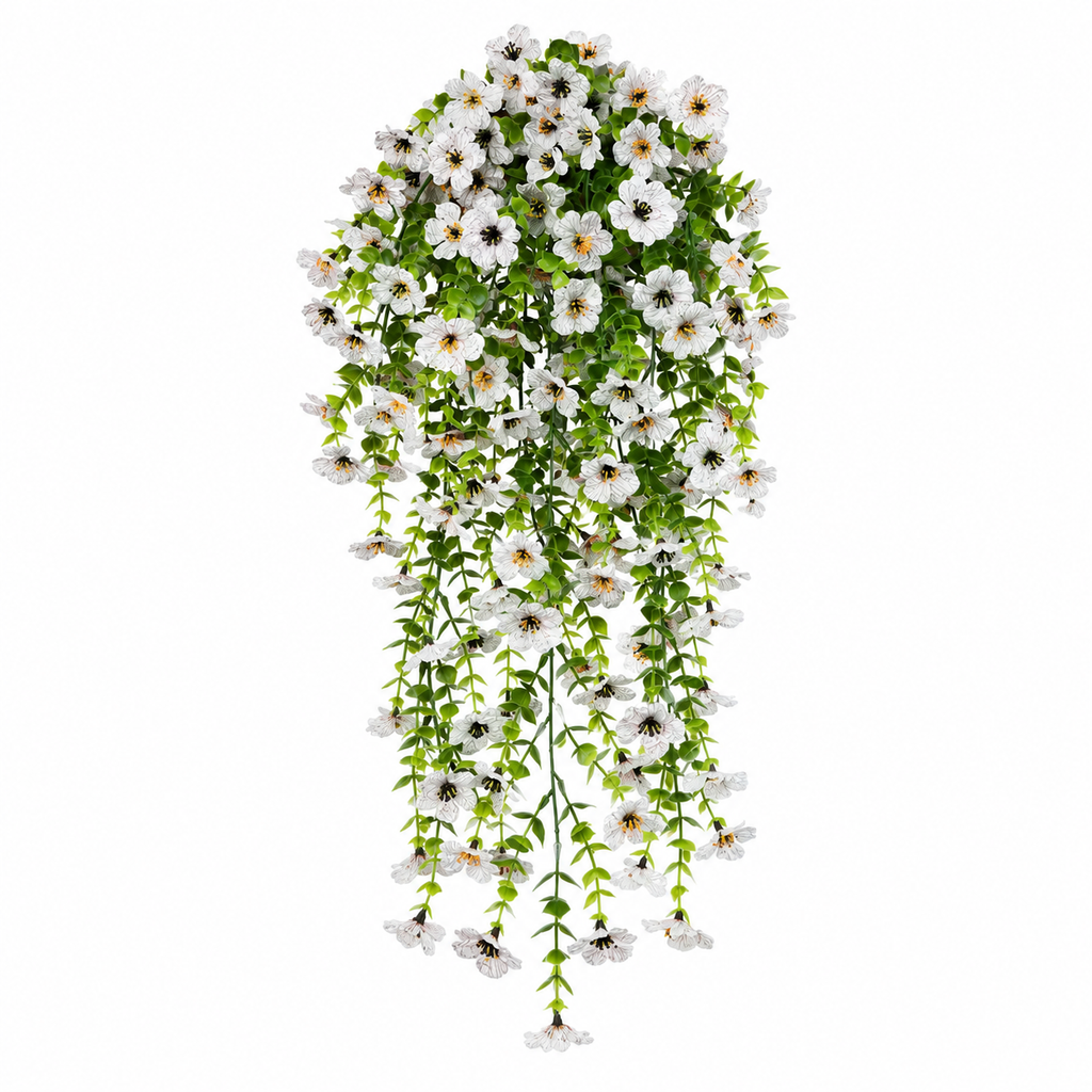 🌿 Maintenance-Free 30-Inch Cascading Faux Daisy Vines – Rich Seasonal Porch & Window Box Decor (8 PCS)