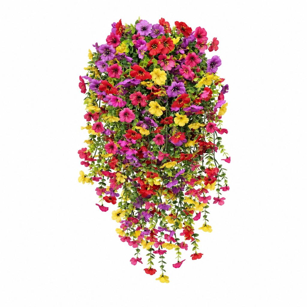 🌿 Maintenance-Free 30-Inch Cascading Faux Daisy Vines – Rich Seasonal Porch & Window Box Decor (8 PCS)