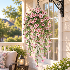 🌿 Maintenance-Free 30-Inch Cascading Faux Daisy Vines – Rich Seasonal Porch & Window Box Decor (8 PCS)