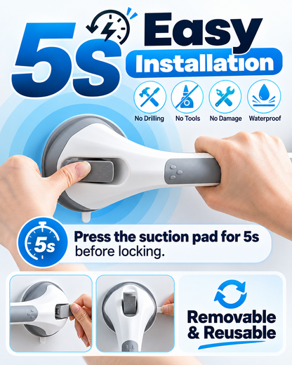 🛡️Secure Every Step | Reliable Bathroom Support for Seniors & Recovery