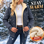 Women’s Thermal Fleece-Lined Winter Jacket | Lightweight Quilted Full-Zip Hooded Coat with Secure Pockets