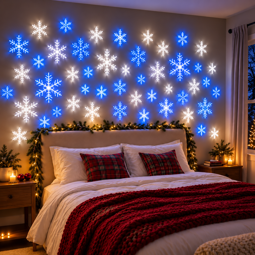 Turn Any Room Into a Magical Winter Wonderland: The Viral Remote-Controlled Glowing Snowflakes ❄️✨