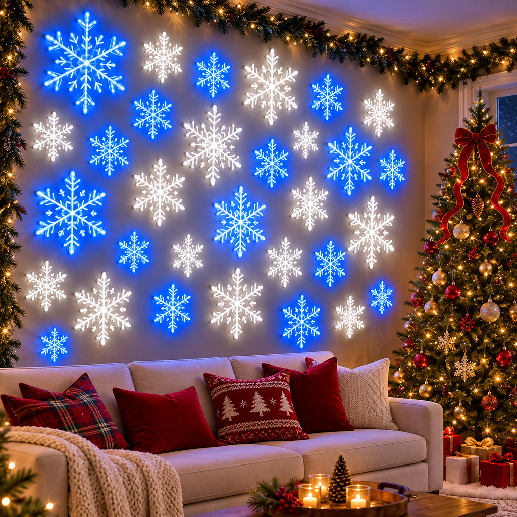 Turn Any Room Into a Magical Winter Wonderland: The Viral Remote-Controlled Glowing Snowflakes ❄️✨