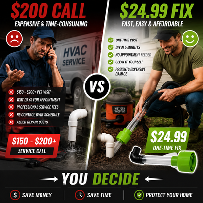💧Clear Your AC Drain in Minutes - No Plumber Needed