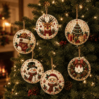 🎄🦌 6-Pack Christmas Diamond Painting Ornament Kit | Make Beautiful Hand‑Made Decorations🎁