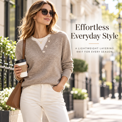 Women’s Lightweight Layering Top – Relaxed Fit Everyday Essential