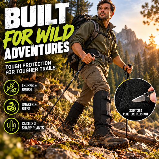 🛡️Heavy-Duty Snake-Proof Leg Guards—Essential Protective Gear for Hiking and Hunting! 🌲