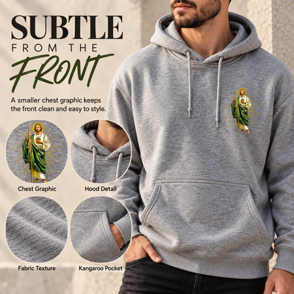 Faith Everyday: San Judas Tadeo Premium Fleece Hoodie