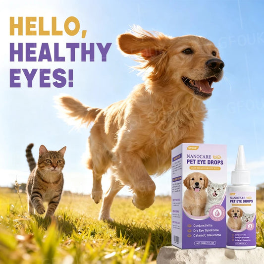 👩‍⚕️NanoCare Pet Eye Drops ☑️ FDA Approved | Relieves Conjunctivitis, Dry Eyes, Cataracts, and Keratitis😸 🐶