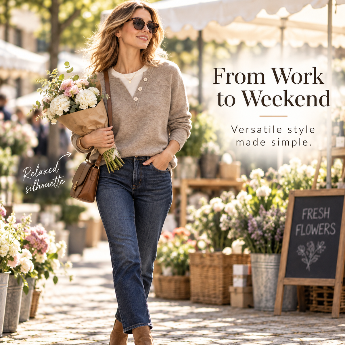 Women’s Lightweight Layering Top – Relaxed Fit Everyday Essential