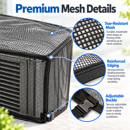 Heavy-Duty Mesh Outdoor AC Cover （24*24*30in）