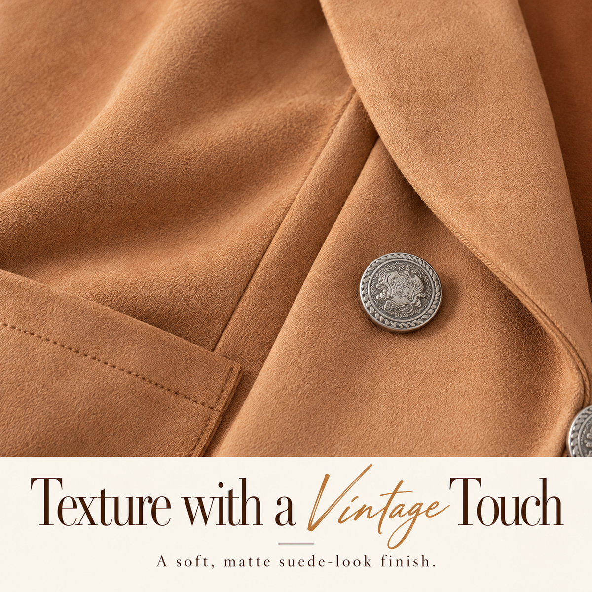 Women’s Vintage Suede-Look Longline Vest