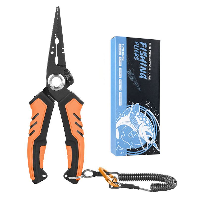 🎣17-4 Stainless Steel Fishing Pliers – Tungsten Carbide Cutter & Hook Remover🎣