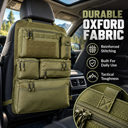 Tactical Car Seat Back Organizer – Multi-Pocket Storage