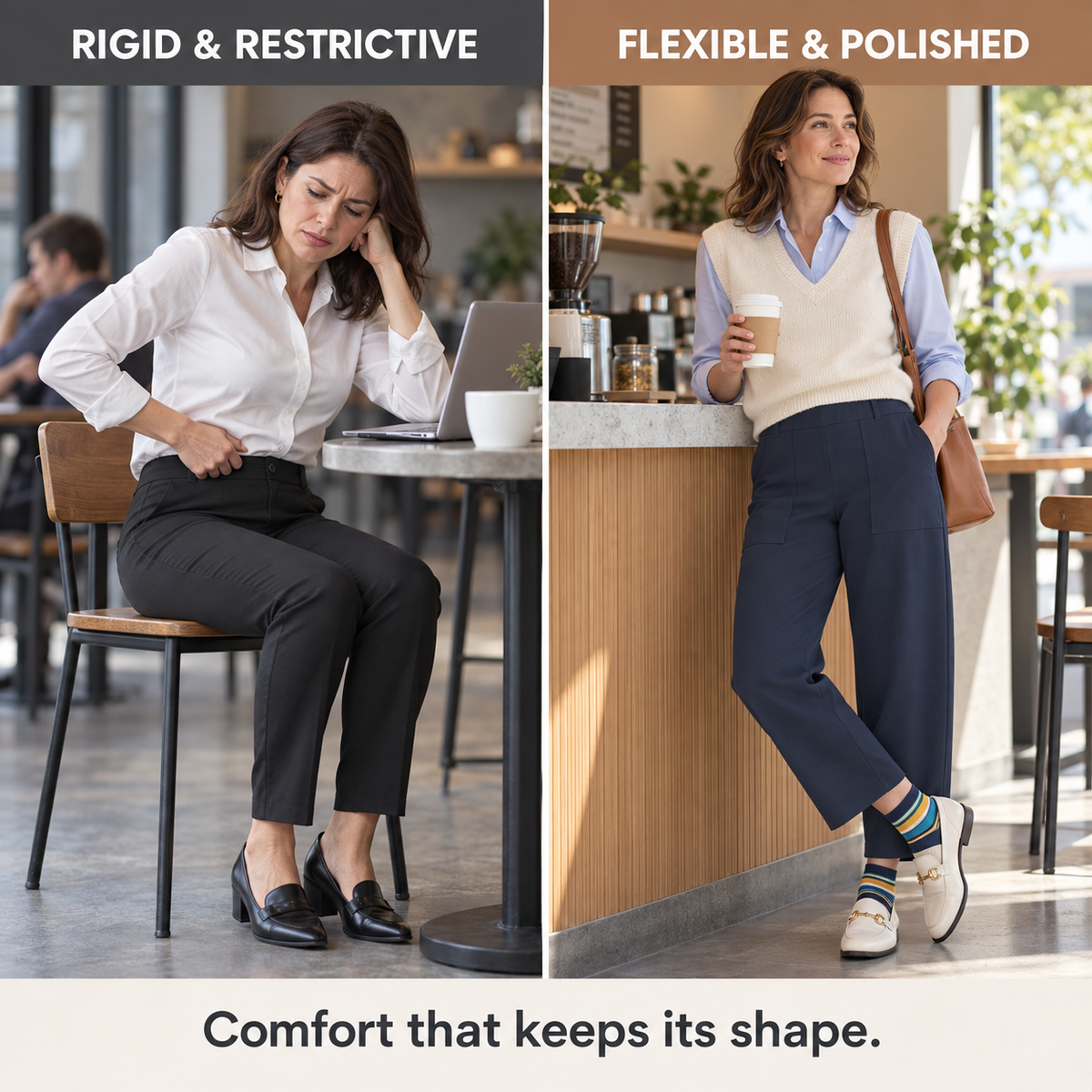 Women's High-Waisted Barrel-Leg Cargo Pants – Relaxed-Fit Casual Trousers