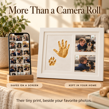 Baby & Pet Handprint Keepsake Frame Kit – Create a Memory That Lasts Forever