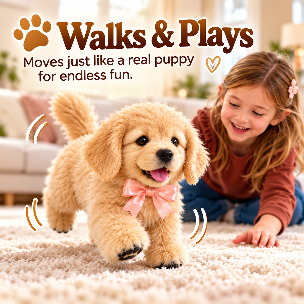 🐶 Simulated Robotic Companion Puppy – Walks, Barks & Plays Like a Real Puppy! 🐾