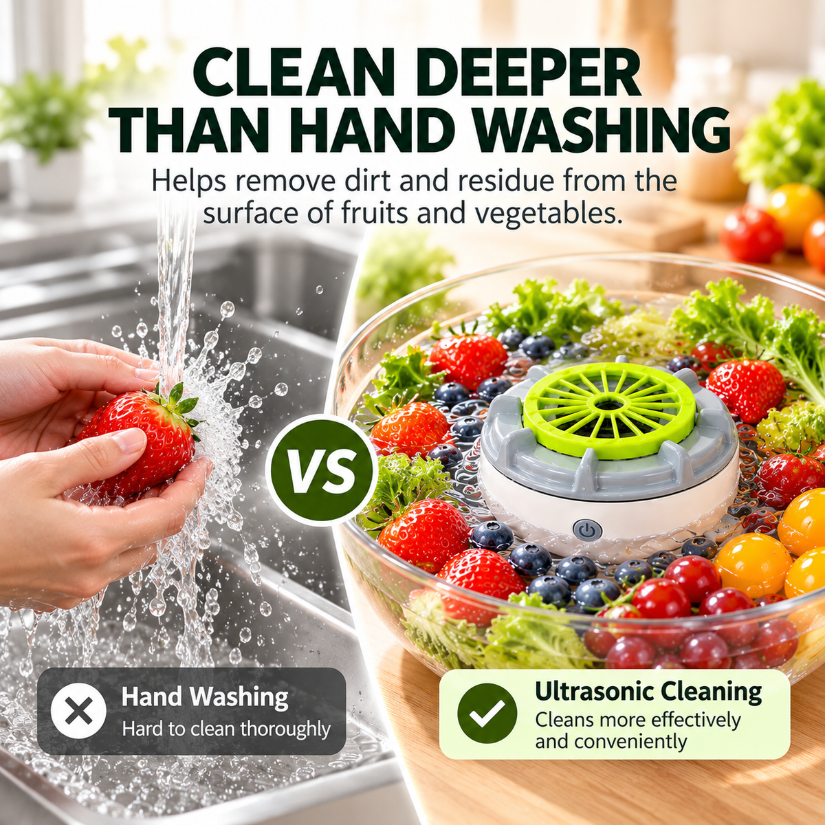 🍎🥦 Fruit & Vegetable Purifier – Cleaner Produce, Healthier Living! ✨
